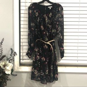 Acclaimed Dress floral with belt